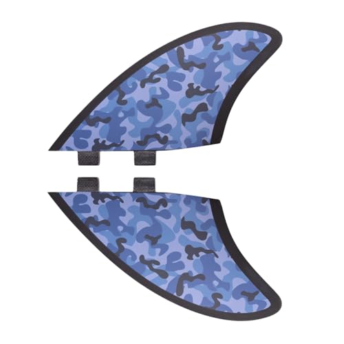 Rokia R Twin Keel Fins FCS Surfboard Fins | High-Performance Fiberglass Reinforced Surfboard FCS Fin | 2 Pcs Set Board Fin Use for Softboard Hardboard Giliboard Surfing Longboard Shortboard - Thumbnail 2