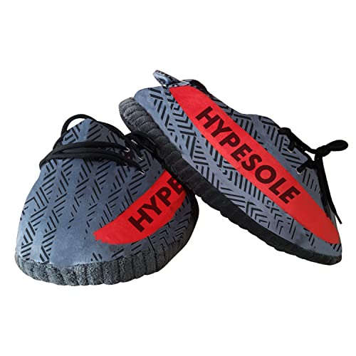 Yourrichdog Hypesole Sneaker Slippers Comfy, And Trendy Sneakers For Men, Pure Polyester Womens Sneakers | Fluffy Slippers With Standard Shoes Size That Fits All (Patterned Grey) #TOP29