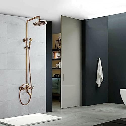 Ensemble combiné colonne de douche antique et mitigeur avec douche de tête - 7