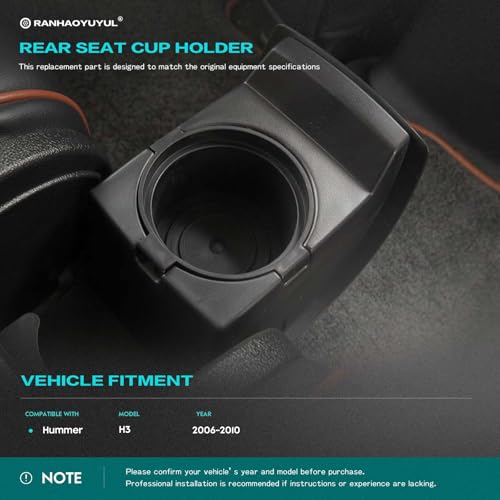 Portavasos trasero para Hummer H3 2006-2010 miniatura 2