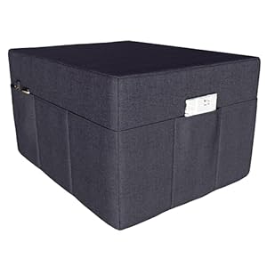 POKAR Husse für 3-teilige Faltmatratze Camping Matratze Gästematratze Feldbett Klappbett Gästebett Bodenmatratze Schlafmatratze 80 x 195 x 15 cm, Anthrazit