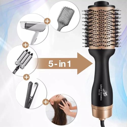 Lalano`S Cosmetics - Asciugacapelli One Step Volumizer Hair Dryer 5 In 1, 1200,00 W - 2