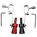 deegbbyi 2 Piezas Silbato Escape Coche, Silbato de Sonido Turbo, Silbar Simulador Sonido Turbina, Silbar Turbo Universal para Tubo de Escape, para Todos Los Modelos de Vehículos (Negro + Rojo)