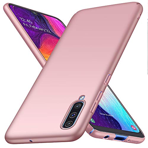 ORNARTO Funda Samsung A70, Carcasa [Ultra-Delgado] [Ligera] Mate Anti-arañazos y Antideslizante Protectora Sedoso Caso para Samsung Galaxy A70(2019) 6,7 Pulgadas Oro Rosa
