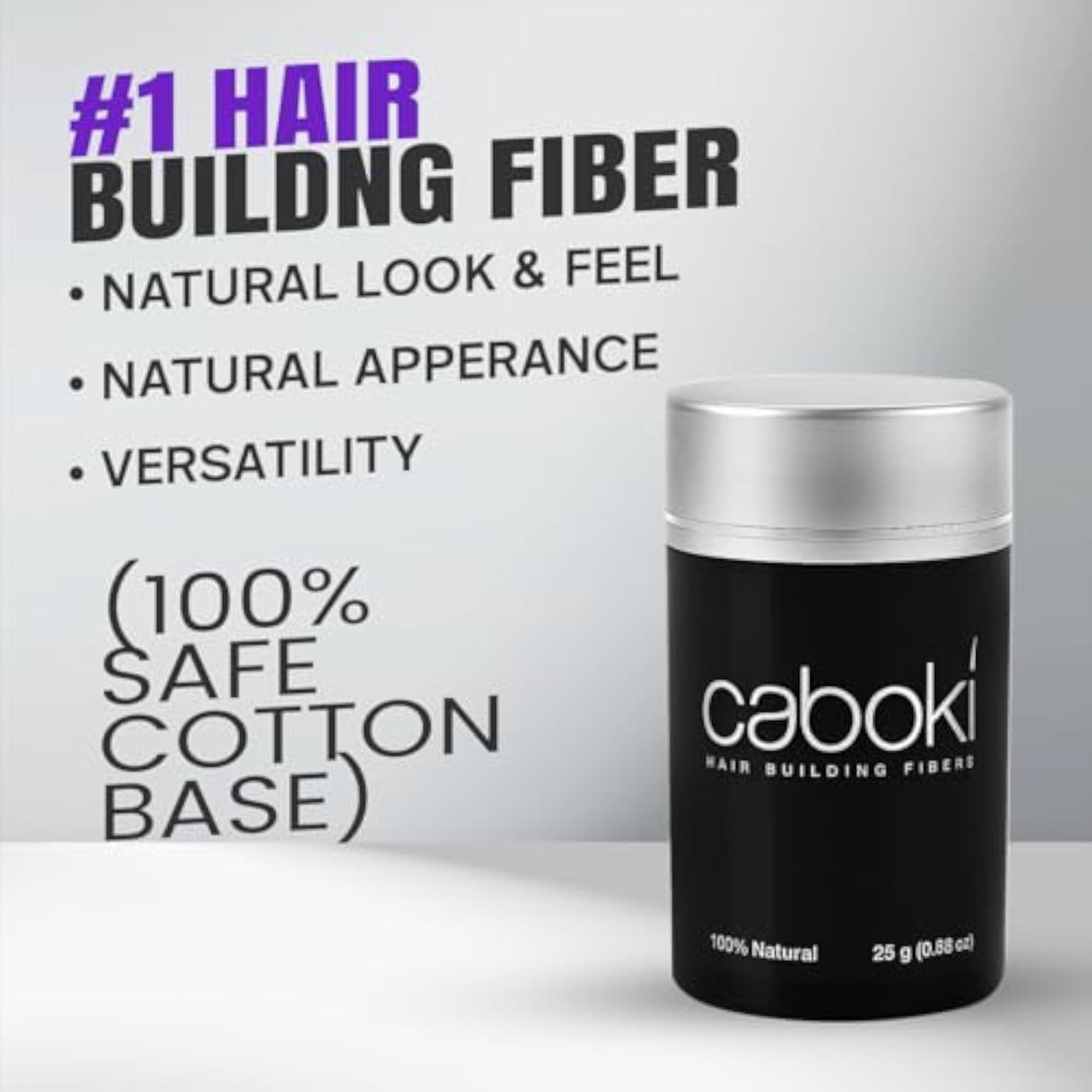 Hair Building Fibers 25g for Thicker, Fuller Looking Hair