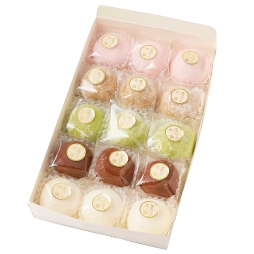 御菓子処いわぶ 生クリーム大福詰め合わせ(15個入)デザート スイーツ 生クリーム大福 褒美 人気 贈り物 贈答 プレゼント ギフト グルメ お菓子 菓子 和菓子 菓子詰め合わせ お裾分け いちご大福 栗大福 季節