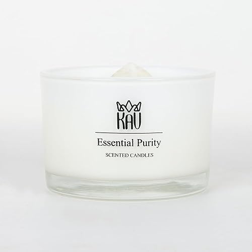 Miniatura 2 de KAV - Velas perfumadas pequeñas de 3.00 oz  KAV Essential Purity Decoración del hogar, aromaterapia natural, vela premium para el hogar, mujeres,