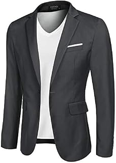 COOFANDY Men Suit Jacket Linen Slim Fit Sport Coat Business Fashion Daily Blazer