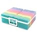 Produktbild Craftelier - Tragbare transparente Aufbewahrungsbox mit 16 Mini durchscheinenden farbigen Boxen für Scrapbooking und andere Bastelarbeiten | Größe ca. 38,1 x 32,3 x 12,70 cm