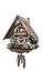 Engstler Quartz Cuckoo Clock Black Forest House with Music and Dancers, Moving Wood Chopper