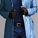 Maiyifu-GJ Mens Retro Faux Leather Trench Coat Full Length Open Front Cardigan Jackets Fashion Vintage Long Overcoat (Blue-2,3X-Large)