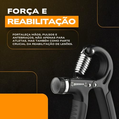 Hand Grip Ajustavel Profissional com Molas de Treino Antebraço e Fortalecedor de Punho