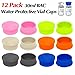 12 Pack 30ml Vials Protective Vial Caps for BAC Water – 6 Assorted Colors, Leak-Proof Dust-Resistant Lids for Flip Off Caps 30ml Glass Vials for Injection, Easy to Clean and Reusable