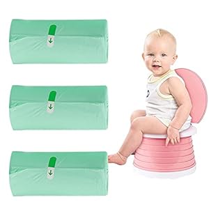 60 Biodegradable Portable Potty Bags for Portable Toilet, Universal Disposable Potty Liners for Portable Potty – Potty…