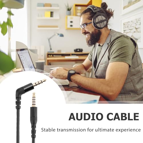 Adhiper Audio Cable for Arctis Nova Pro Audio Cable Special Compatible with Steelseries Arctis Nova Pro Wireless Headphones 1.5m Audio extension cable(1.5m/Black) - Image 5