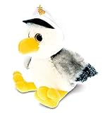 DolliBu Plush Seagull Stuffed Animal - Soft Fur Huggable Gray Seagull Sailor, Adorable Playtime...