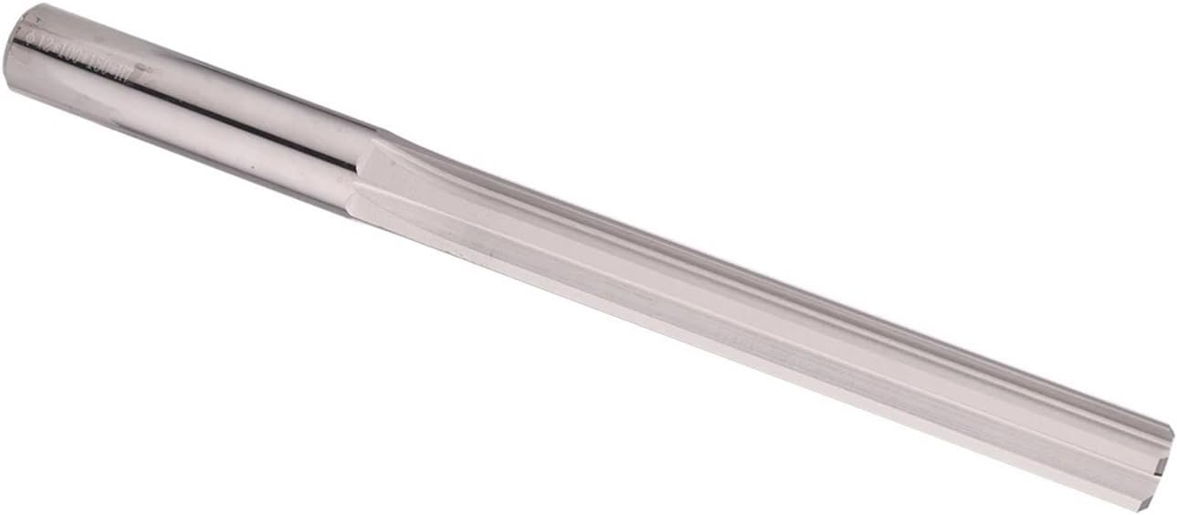 HRC50 Carbide Machine Reamer Coated Straight Flute H7 Tungsten Steel Chucking Hardened Steel Metal Cutter With 150mm(8x100x150x6T H7)