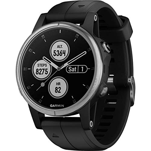 Garmin Fenix 5S Plus - Reloj GPS multideporte, color negro