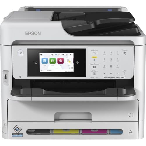 Epson Multifunctional Workforce Pro WF-C5890, Color, Injection, Wireless, Print/Scan/Copy/Fax