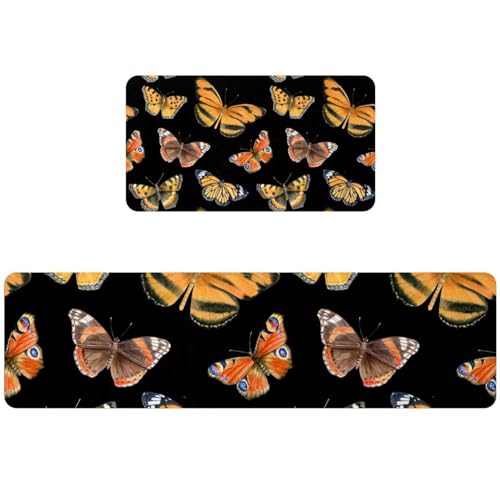 Tapete de cocina bicolor absorbente para cuarto de lavado 2
