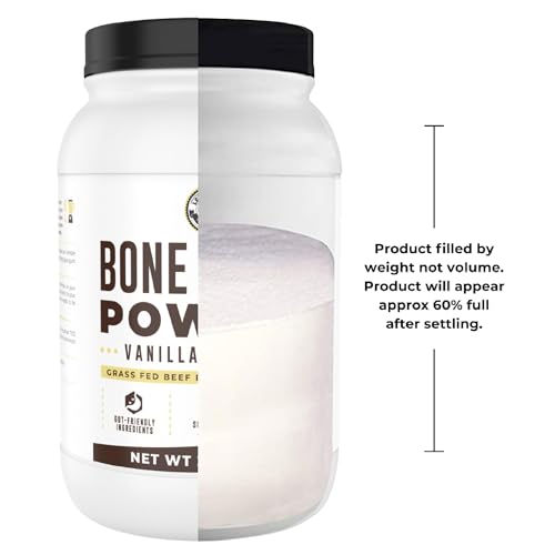 Image of Bone Broth Protein Powder From Grass Fed Beef, Vanilla, 32oz