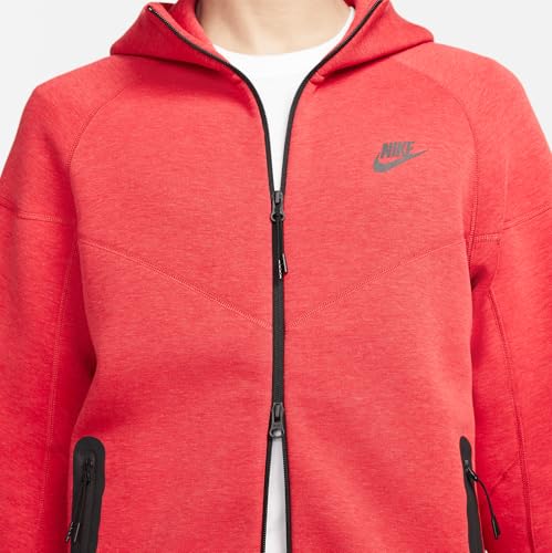 Nike Sportswear Tech Fleece Windrunner Men's Full-Zip Hoodie Size - X-Large Red/Black3