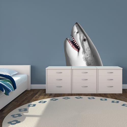 Vinilo Decorativo Cabeza de Tiburón para Pared miniatura 5
