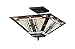 Chloe Lighting CH33291MS14-UF2 Gode, Tiffany-Style Mission 2-Light Semi-Flush Ceiling Fixture, 14-Inch, Multi-Colored