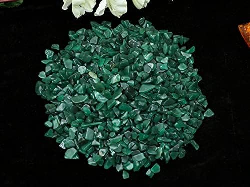 Miniatura 4 de Chips de cristal de aventurina verde a granel, piedras preciosas curativas naturales de forma irregular, piedra triturada Reik curativa, chips de