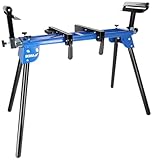 DEDRA Mesa de inglete ajustable universal N113, carga máxima de 150 kg, se adapta a diferentes modelos de sierras de mesa, construcción plegable, marco de acero robusto