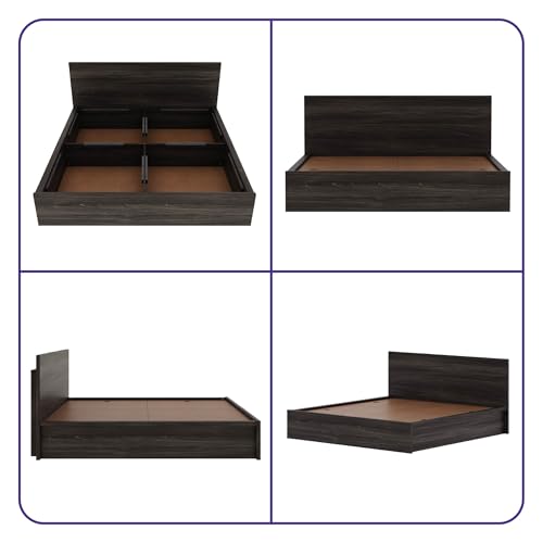 Image of Wakefit Bed | 3 Yr Warranty | King Size Bed, Comes with Storage Box, Noise-Free, Density: 680-750 kg /m, Termite & Borer Resistant, Fits Mattresses Up to 8 inches (Centaur 78 x 72 - Wyoming Maple)