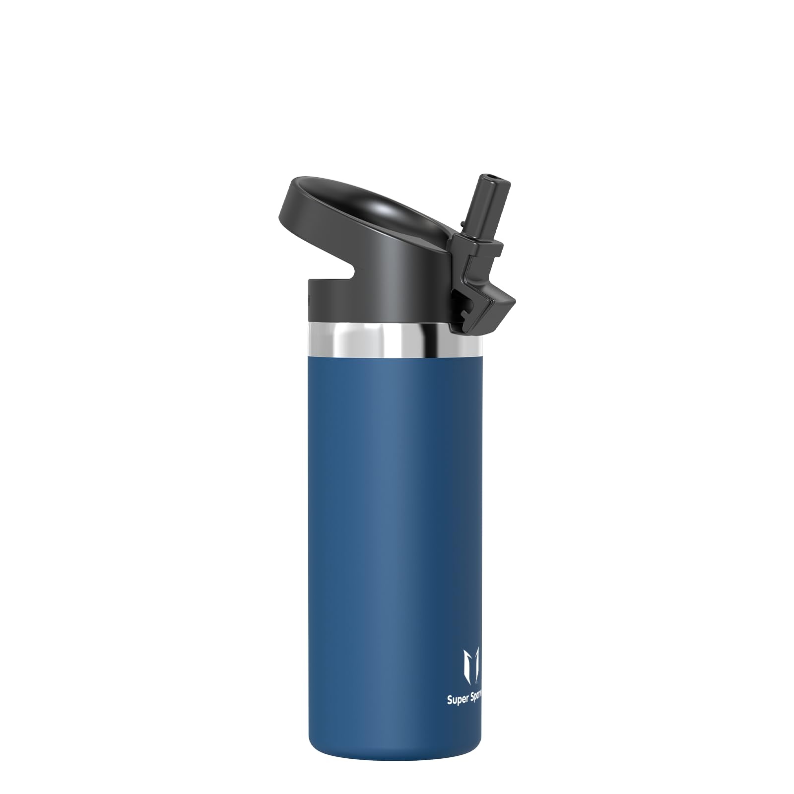 Super Sparrow Borraccia Termica - 500ml, 750ml, 1L - SwivelSip Inox Bottiglia - Senza BPA Borracce Termiche, Borraccia Bambini Ergonomica per Scuola, Sportiva, Bici, Campeggio, Palestra