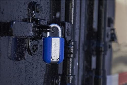 Brinks - 50Mm Weather Resistant 4-Dial Resettable Marine Combination Lock - Full Body Weather Resistant Cover With Boron Steel Shackle #TOP3