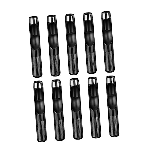 ERINGOGO 10pcs Leather Hole Punch Set Belt Hole Puncher Leather Chisel Belt Punch Non-Slip Handle Smooth Incisions for Craft