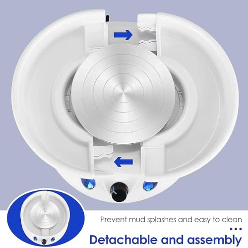 Elektryczne koło garncarskie 13 cm gramofon 60 W wytrzymałe koło obrotowe z gliny dla początkujących DIY rzemiosło ceramiczne z 40 szt. zestaw narzędzi garncarskich