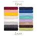 Lavea® 4er Set Handtücher 50x100 cm, Elena Frottiererie, 100% Baumwolle, Frottier Badetuch, saugstark und weich, Sporthandtuch, 60°C waschbar, trocknergeeignet, Handtuch Set, Frottee, Navy