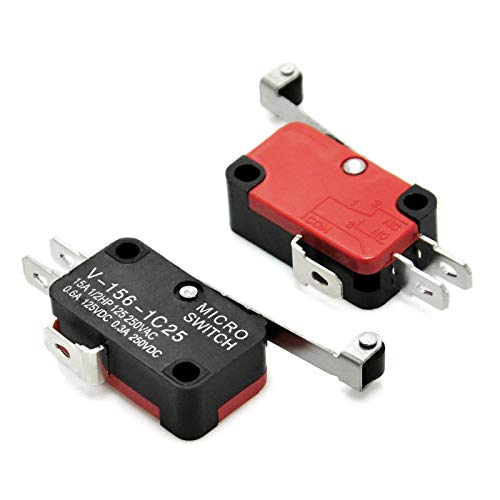 Gikfun V-156-1C25 Micro Limit Switch Long Hinge Roller Momentary Spdt Snap For Arduino (Pack Of 5Pcs) Ae1056 #TOP2