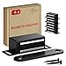 Produktbild LouMaxx Magnetschnäpper stark - Haltekraft 6kg - 4er Set in Schwarz Edelstahl  Türmagnet - Schrankmagnet  Möbelmagnete  Tuer Magnetverschluss Edelstahl Magnethalter Schranktür für sicheren Halt