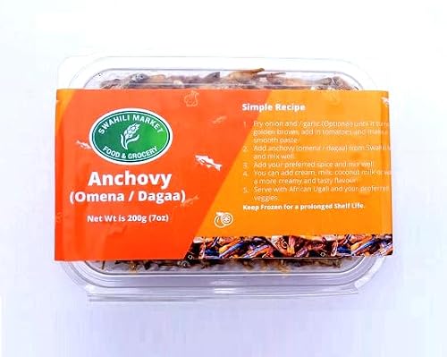 2 packs of Fried Omena Dagaa (Anchovies) from Kenya