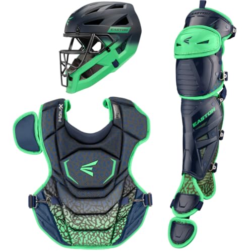 Easton | MAV X Baseball Catcher’s Set | Small | Navy / Mint