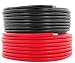 16 AWG (American Wire Gauge) Pure Copper Primary Cable for Car Audio Speaker Amplifier Remote 12volt Automotive Trailer Wiring 25 feet Red, 25 ft Black Combo (Also in Yellow & Blue)