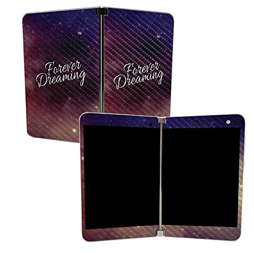 Image of MightySkins Carbon Fiber Skin for Microsoft Surface Duo - Forever Dreaming | Protective, Durable Textured Carbon Fiber Finish | Easy to Apply | Made in The USA