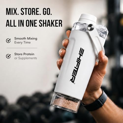 Image of Shifter Nitro Stainless Steel Protein Shaker Bottle 750ml | Leakproof Gym Shaker with Mixing Ball | BPA Free Steel Blender Bottle for Whey Protein, BCAA, Pre Workout & Fitness Drinks