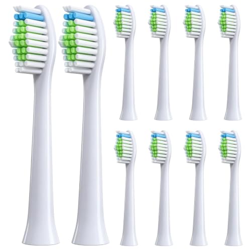 Replacement Heads for Mitimi T2405 Toothbrush, 8 Pack(White Firm)