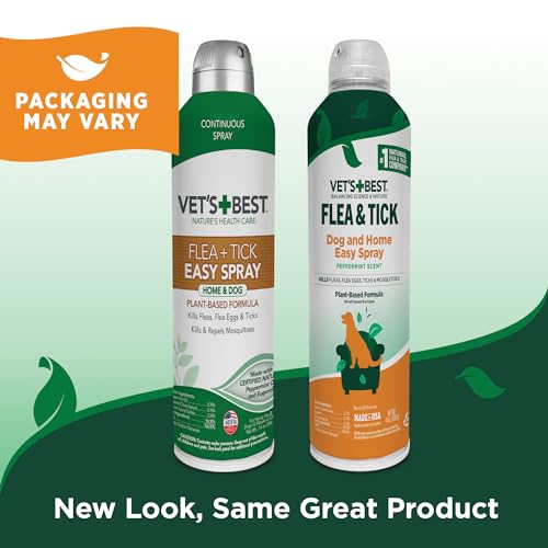 Vet’s Best Flea and Tick Home Spray – Dog Flea and Tick Treatment for Home – Plant-Based Formula – Certified Natural Oils – 14 oz Vet’s Best Flea and Tick Home Spray – Dog Flea and Tick Treatment for Home – Plant-Based Formula – Certified Natural Oils – 14 oz