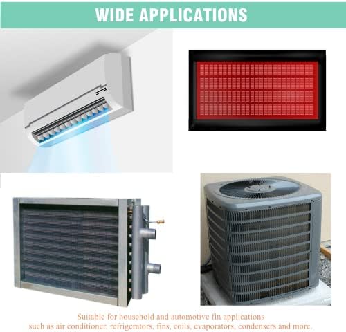 LONCHDAN 7 Pcs Air Conditioner Fin Comb Cleaner kit AC Coil Cleaning Brush 6 Different Fin Combs Condenser Fin Straightener AC Evaporator Comb Radiator Repair Clean Tool (Multicolor 7pcs) - 4