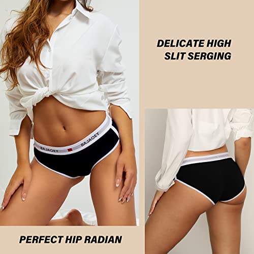 Bajaoey Women's Cotton Underwear Moisture Wicking Breathable Cheeky Panties For Women Soft Comfy Ladies Bikini 5 Pack S-Xl #TOP2