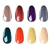 CLAVUZ Gel Nail Polish Set Soak Off Color Changing Nail Polish Base and Top Coat Manicure Nail Art Kit