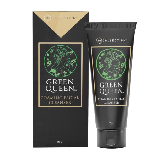 JO COLLECTION Facial Wash Foaming Cleanser by Green Queen helps removes excess oil, dirt, and makeup | Foaming action | refreshes & cleanses face |help calm skin | Fragrance Free| 110 g