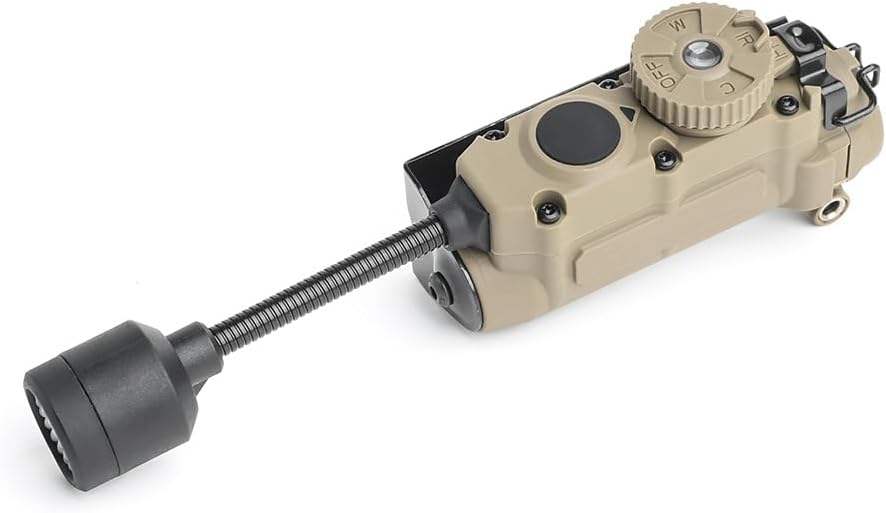 5 in 1 Tactical Helmet Light with IR + Red/Green/Blue +White LED Task Lamp, Survival Signal Light with Helmet Light Mount for Helmet Molle Belt System